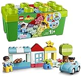 LEGO 10913 Duplo Caja de Ladrillos, Juego Educativo para Bebés, Set de Construcción con Coche, Figuras y Flores, Regalo para Niños de 1.5 Años o Más