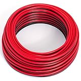 Cable para altavoz, 2 x 0,5 mm², color rojo y negro, 10 M, CCA