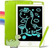 Richgv Pissarra Digital Infantil LCD 8,5 Polzades, Tableta d'Escriptura amb Botó de Bloqueig, Joguines Nens 2 3 4 5 Anys, Regal per Nens(Verd)