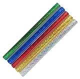 Idena 60054 – Lámina adhesiva holograma en rojo, verde, azul, dorado y plata, 5 rollos, 1 m x 33 cm, autoadhesiva, ideal para manualidades y decoración