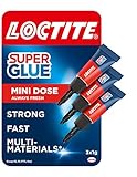 Loctite - Lote de pegamento SuperGlue, 3 x 1 g
