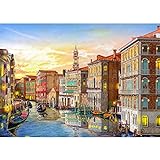 Puzzle de 1000 piezas, paisaje de Venecia, colorido rompecabezas para adultos, juego de habilidad para toda la familia, 70 x 50 cm, juego familiar