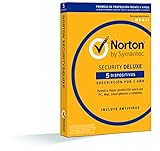 Norton Security Deluxe 2019 - Antivirus, PC / Mac / iOS / Android, lisebelisoa tse 5, Selemo se le seng