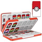 TiMOVO Micro SD le Game Card Case e tsamaellana le Nintendo Switch OLED 2021 Model,Switch & Switch Lite, 48 Cartridges Portable Storage Case bakeng sa Switch Game Cards, Circle