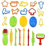 NATUCE Plasticine Tools, 26 Pieces Playdoh Plasticine Tools for Kids, Plasticine Molds, Plasticine Plasticine Tools سيٽ