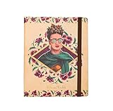 Grupo Erik Editores Premium Spine Wire-O - Notebook, diseño Frida Kahlo Glasses, 16.5 x 20 cm