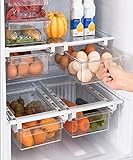 Organizador nevera extensible - Cajón frigorífico, Organizador frigorifico, Organizador latas nevera Hueveras para frigorifico Organizador de cocina