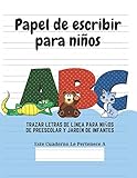 נייר כתיבה לילדים: 100 דפי תרגול כתיבה לילדים בגילאי 3-6