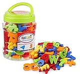 Letras y números magnéticos,78 piezas de alfabeto imanes número juguetes educativos Fridge Stickers Set de regalo para niños