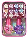 Markwins POP GIRL Color Tin Rainbow X12 - Mini Rainbow Makeup Tin - Celoten komplet ličil za dekleta - Girls Toys - Varna izbira izdelkov v modernem in modnem kositru