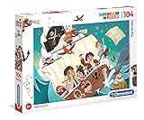 Clementoni - Puzzle infantil 104 piezas Piratas, puzzle infantil a partir de 6 años (27278)