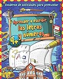Aprender a escribir letras y números: Gran cuaderno de números y alfabeto - Libro para repasar los numeros y letras - Cuaderno de actividades y ... infantil Montessori | Libros infantil