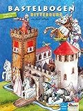 ATELIER COLOR Château de chevalier avec chevaux jouets en papier à découper, bricolage pour enfants à partir de 6 ans avec figurines de princesse 3D modèle papertoys