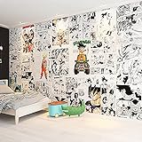 Wallpaper NARUTO Manga Anime foto mural pou mi modèn mural chanm k ap viv chanm decoration-416x254cm (WxH)