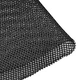 sourcing map Rejilla de altavoz negro de malla de tela a prueba de polvo 0,5 x 1,45 m 20 x 57 pulgadas