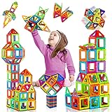 38 Piezas Juguetes de Construcciones, Bloques Magneticos, Juego Imanes Montessori Regalo de Cumpleaños, Navidad para Niño Niña de 3 4 5 6 7 Años