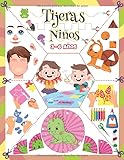 Tijeras Niños 3-6 años: Libro manualidades para cortar y pegar