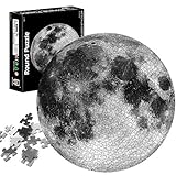 TaimeiMao Puzzle Redondo 1000 Piezas,Rompecabezas Redondo,Puzzle Creativo,Puzzle Arcoiris,Puzzle Adultos (Luna)