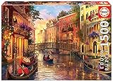 Educa Borras - Genuine Puzzles, Puzzle 1.500 piezas, Atardecer en Venecia (17124)