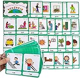 46 Grupos Irregular Pasado Verbos Inglés Flashcards|Gramática Aprendizaje Pocket Word Cards |Para Kindergarten/Maestro/Hogar Suministros Herramientas