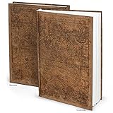 Logbuch-Verlag Cuaderno de hoja blanca DIN A4 con mapamundi antiguo tapa dura - libreta cuero vintage - papelería libretas
