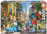 Educa - Calles de París, Puzzle de 4.000 Piezas, Medida aproximada: 136 x 96 cm, Incluye Servicio de Pieza perdida hasta agotar existencias, A Partir de 14 años (19284)