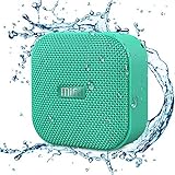 Mifa Mini Altavoz Portátil Bluetooth 4.2 Impermeable IP56 y Tecnología True Wireless Stereo & DSP, Anti-Polvo con 15 Horas Continua y Tarjeta de microSD, Micrófono Incorporado, Verde