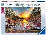 Ravensburger - Puzzle Bicicletas En Ámsterdam, 1000 Piezas, Puzzle Adultos