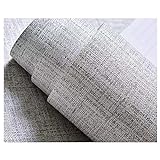 TJLMCORP-Fabric Self Adhesive Wallpaper, kichine, mokokotlo, lithutsoana tsa lebota, setikara sa mamati, liner tsa countertop (40cm x 300cm, 15,7'x 118'gray)