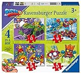 Ravensburger Puzzle, Super Zings, 4 puzzle in a Box, Puzzle Niños, Edad Recomendada 3+ , Rompecabezas Ravensburger