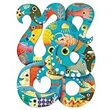 Djeco- Puzzle Art Octopus 350 Piezas, Multicolor (DJ07651)