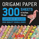 Origami Paper - Japanese Washi Patterns- 4 inch (10cm) 300 sheets: Tuttle Origami Paper: High-Quality Origami Sheets Printed with 12 Different Designs