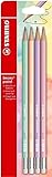 STABILO swano - Графитный карандаш с ластиком - Блистер с 4 цветами - Многоцветный