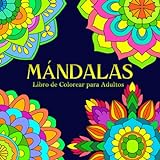 Mandalas Adult Coloring Book: 30 Mandalas ສໍາລັບການຜ່ອນຄາຍແລະຄວາມເຄັ່ງຕຶງ | ຮູບປະກອບໜ້າເປັນສີສຳລັບຜູ້ໃຫຍ່...ພື້ນຫຼັງສີຂາວ, ຮູບແບບຂະໜາດໃຫຍ່, 8.5x8.5 ນິ້ວ