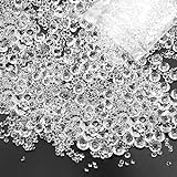 RobLuX 4200 Pieces Artificial Acrylic Crystal Fake Decorative Diamonds 3/4,5/10 mm Transparent Acrylic Diamond Gems Crystal Stone for Wedding Table Decorations Vase Fillers