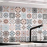 KINLO - Adhesivo para azulejos, azulejos de mosaico, papel pintado para baño y cocina, PVC, decoración de azulejos en el baño