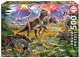 Educa - Encuentro de Dinosaurios Puzzle, 500 Piezas, Multicolor (15969)