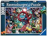 Ravensburger - Puzzle Todos estan locos aquí, Ilustración Alicia en el País de las Maravillas, 1000 Piezas, Puzzle Adultos