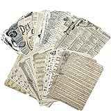 52 piezas de papel de scrapbooking decoración vintage diarios accesorios de scrapbooking kits de manualidades, diarios, páginas retro, papel decorativo para álbum, diario, libro de recortes