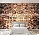 XHXI 3D Photo Wallpaper for Bedroom Wall Retro Red Brick Wall Mural Papel de Pared Wall Painting Wallpaper Bedroom Decor Photo Mural Kamore ea ho phomola Sofa Mural-300cm×210cm