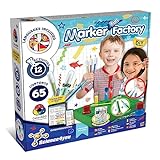 Science4you Marker Factory - Børnemærkelaboratorium, 65+ indhold, spil og legetøj til børn på 6+ år, Lav vaskbare mærker til børn, gave til drenge og piger på 6+ år