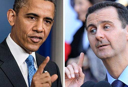 Barack Obama y Bashar al Assad