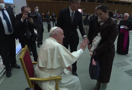 Falcó, under sitt møte med paven denne onsdagen i Vatikanet