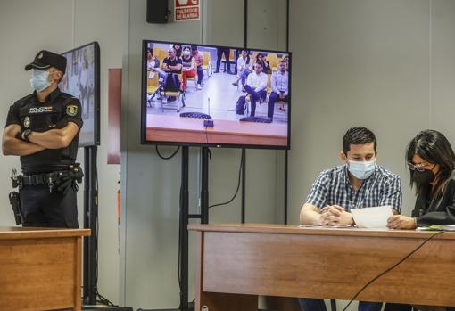 Imagen del acusado durante el juicio que se celebró en la Audiencia de Valencia