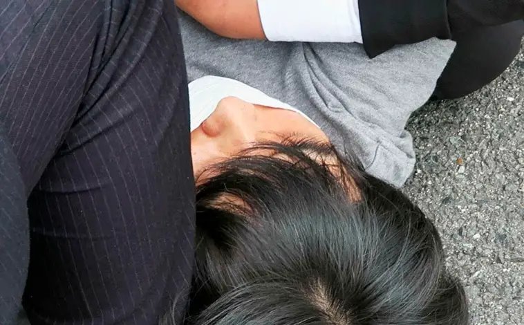 Hovedbillede - Anholdt øjeblikke efter mordet på den tidligere japanske præsident Shinzo Abe