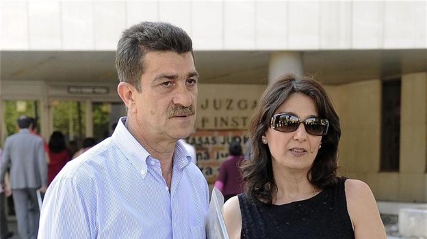 Pippo y Santina, los padres de Mario Biondo, en los juzgados de Plaza de Castilla