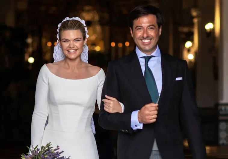 Alejandra Ruiz de Rato y Ernesto Novales en su boda