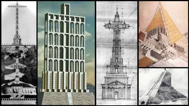 Los cinco diseños para el Valle de los Caídos y su cruz que se barajaron antes del proyecto final