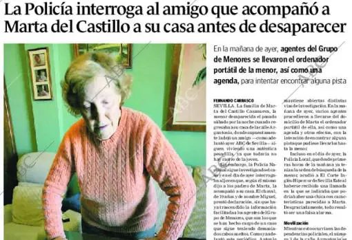 Бабуся Марти дель Кастільо з фотографіями її зниклої онуки.