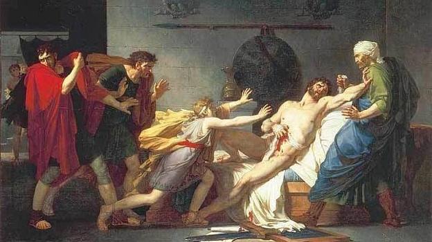 La muerte de Catón, de Pierre-Narcisse Guérin
